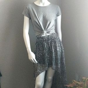 Hi low maxi skirt